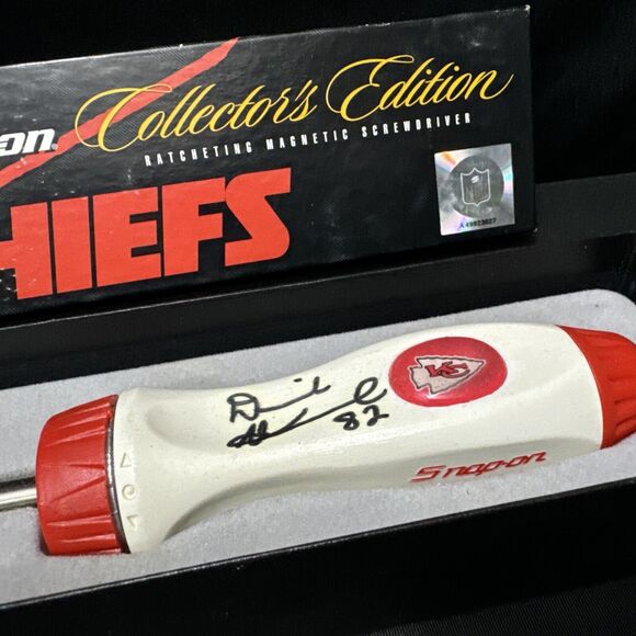 Snap On Tools Signed Kansas City Chiefs Ratcheting Magnetic Screwdriver NFL - Picture 2 of 5